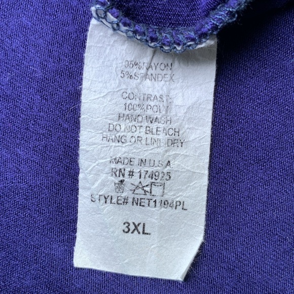 Ezra Colorful Geometric Patterned Blouse plus size 3XL - Picture 6 of 6